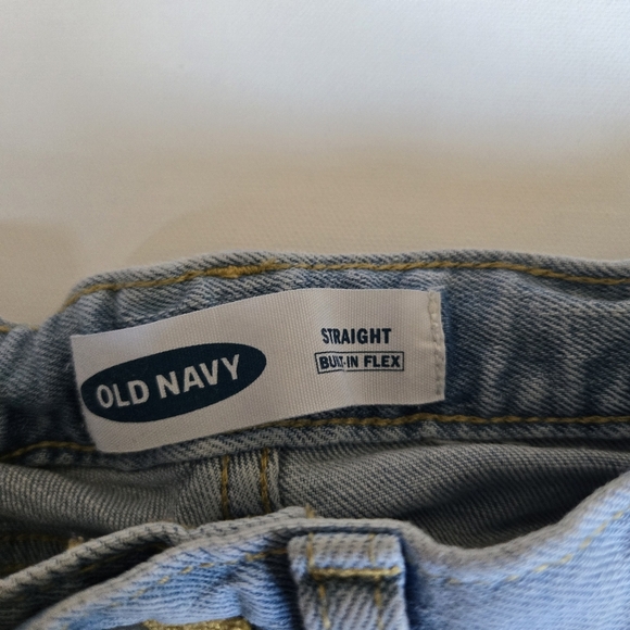 OLD NAVY BOYS Straight Leg Light wash Adjustable Flex Waist Size 7 - Picture 3 of 6